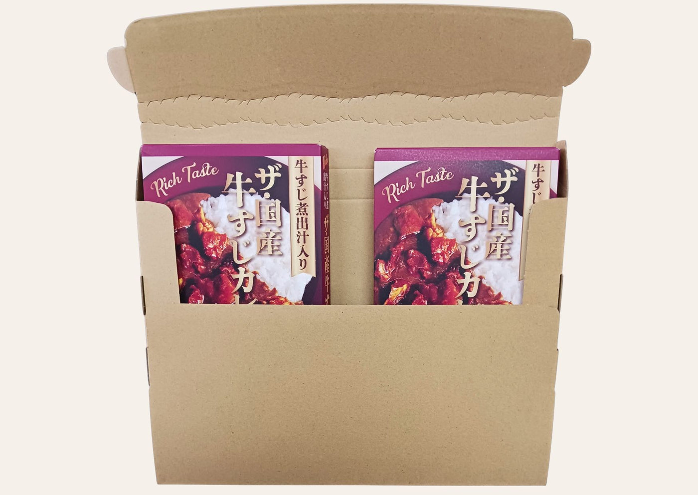 牛すじ煮出汁入り 国産牛すじカレー 220g×2pセット レトルト　国産牛すじ